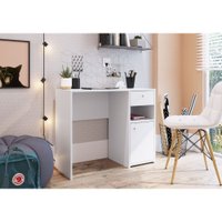 Mesa Escrivaninha 1 Porta 1 Gaveta Art In Moveis Coimbra Branco