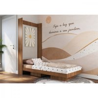 Cama Articulável Vertical Solteiro Vancouver Art in Moveis Nogal Nogal