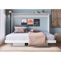 Cama Para Casal Articulável Horizontal Dallas Art In Móveis Branco
