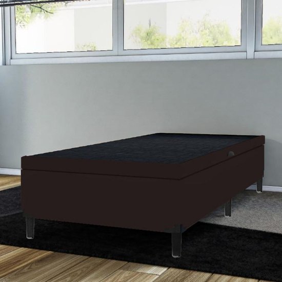 Base Box Bau De solteiro Itaflex 0,88x1,88x0,44 Marrom