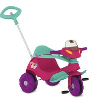 Triciclo Bandeirante Velobaby Rosa P/ Passeio
