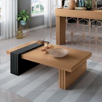 Mesa De Centro HB Luna S/ Espelho - Freijo/Preto