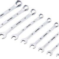Kit de chaves combinadas 6 mm a 22 mm aço cromo vanádio 10 peças VONDER