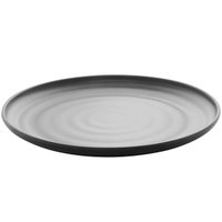 Prato de Sobremesa em Melamina 18cm Preto Fosco Tóquio Lyor Pratinho para Lanche Pires Preto