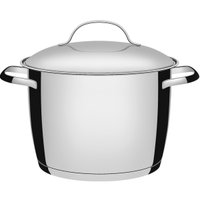 Panela Caldeirão 7,5L Tramontina Allegra em Aço Inox C/ Fundo Triplo Cinza