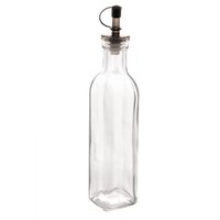 Garrafa de Vidro para Azeite ou Vinagre 270ml C/ Bico Dosador e Tampa Lyor Transparente