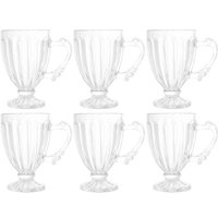 Jogo de Xícaras de Café 6 peças Taças Pequenas 100ml Imperial Lyor Casa Cafeteria Cristal