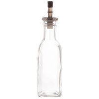 Garrafa de Vidro P/ Azeite C/ Bico Dosador 200ml Lyor Frasco Tampa Preta Transparente