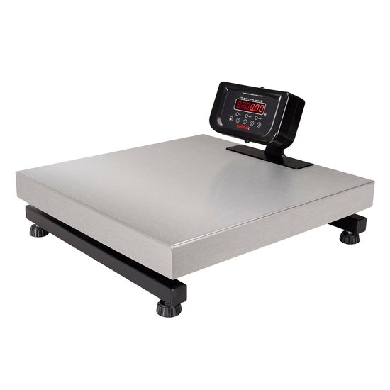Balança Digital de Plataforma Balmak Serie Standard Inox 300kg Remoto com Bateria K-300IB-3/S