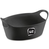 12 Cestos P/ Servir Porções Batata Frita Preto 21x9cm Restaurante Bar Lancheria Uz