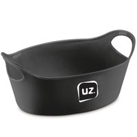 48 Cestos para Servir Batata Frita Porções Preto 21x9cm Restaurante Bar Lancheria Uz