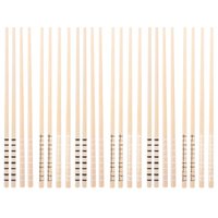 12 Hashis de Bambu Palitos de Comida Japonesa Sushi 24cm Estampas Geométricas