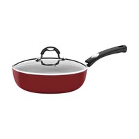 Frigideira Funda c/Tampa 24 cm Tramontina Mônaco Vermelho em Alumínio