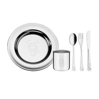 Kit Infantil Tramontina para Refeição em Aço Inox 5 Peças