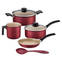 Jogo de Panelas Tramontina Turim Vermelho 5 peças