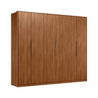 Guarda-Roupas Casal 6 Portas 267cm Multimóveis CR35228 Nogueira