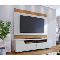 Rack com Painel para TV Até 75 Polegadas Santorini 4 Portas Colibri