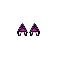 Orelha de Gatinho Razer Para Linha de Headset Kraken Neon Purple - RC2101140100W3X