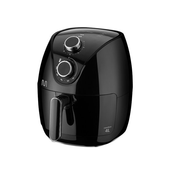 Fritadeira Elétrica sem Óleo Air Fryer 4 Litros 1500W 220V Preta Multi - GO202