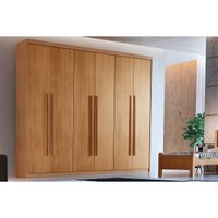 Guarda Roupa Solteiro 6 Portas e 2 Gavetas Hawaii Naturale - Rufato