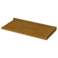 Tampo p/ Balcão Cozinha Gabinete Canto Reto 94x94cm Nature - Henn