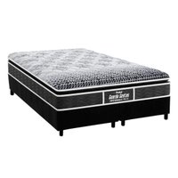 Conjunto Box Queen: Colchão Anatômico Probel D28/EP Guarda Costas Prómiddle Plus + Base CRC Suede Black(158x198)