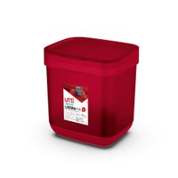 Lixeira de Pia 3 Litros Plástica Cesto de Lixo Tampa Organizador Cozinha Bancada Ordene Vermelho