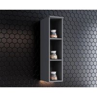 Nicho para Cozinha Aéreo Americana 20x83cm Cinza - Henn