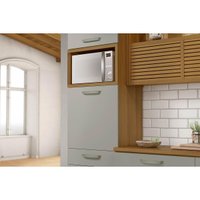 Cozinha Completa Princesa 5 Peças (1 Armário + 2 Balcões + 2 Paneleiros) C5P32 Freijo/Off White - Nesher