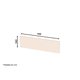 Multiuso de Cozinha Fechamento Acabamento Rodapé 140x45x1,5cm Off White - Henn