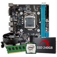 Kit Upgrade Intel Core I7 4ª Geração, 8GB RAM, SSD 240GB, Conexões USB/VGA/HDMI/LAN/SOM
