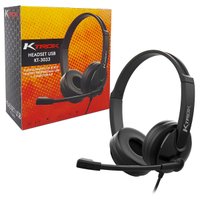 Headset Corporativo Ktrok KT-3033, USB, Driver 40mm, Omni Direcional, Cancelador de Ruído