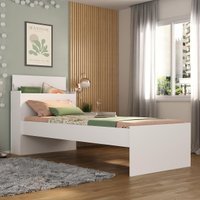Cama de Solteiro para Colchão 188 x 78cm com Baú Embutido Multimóveis MP4229