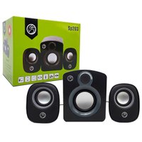 Caixa de Som 2.1 Subwoofer Brazil PC, USB, Preto - BPC-SP203