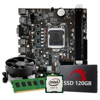 Kit Upgrade Intel Core I5 2ª Geração, 4GB RAM, SSD 120GB, Conexões USB/VGA/HDMI/LAN/SOM