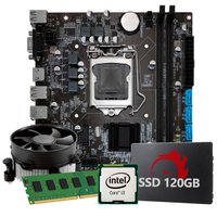 Kit Upgrade Intel Core I3 6ª Geração, 4GB RAM, SSD 120GB, Conexões USB/VGA/HDMI/LAN/SOM