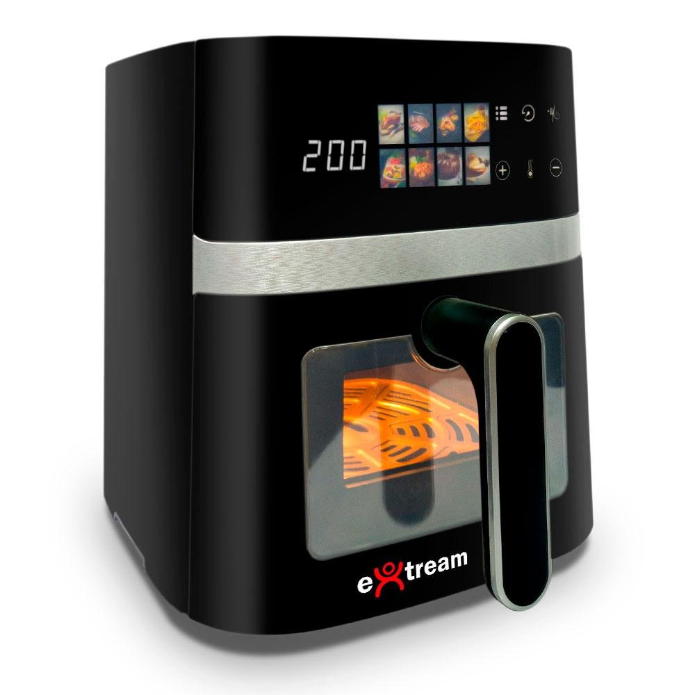 Air Fryer Fritadeira Elétrica Extream 5,5L Preto e Prata, 127v