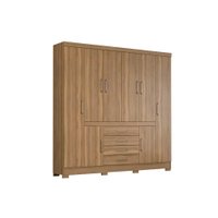 Guarda Roupa 8 Portas  e 4 Gavetas New Realce Amêndola - Demóbile
