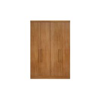 Modulado de Quarto Guarda Roupa Rizon c/ 4 Portas e 3 Gavetas Freijo Cumaru - Novo Horizonte