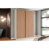 Modulado de Quarto Guarda Roupa Seletto MC10 c/ 2 Portas de Correr Areia/Jequitibá - Henn