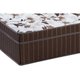 Cama Box Solteiro: Colchão Espuma D45 Polar Pérola Brown + Base CRC Courano Brown(88x188)