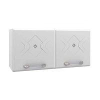 Armário Aéreo p/ Cozinha Mirage New Aço c/2 Portas 80cm Branco - Telasul
