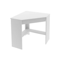Mesa Canto p/Escritório Canto ME4169 c/ 1 Gaveta Branco - Tecno Mobili