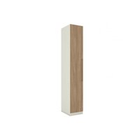 Módulo de Quarto Solteiro Guarda Roupa MC01 Seletto c/ 1 Porta Areia/Jequitibá - Henn