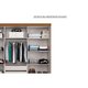Guarda Roupa 6 Portas e 2 Gavetas c/ Espelho PH1707 Branco - Herval