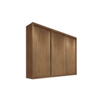 Guarda Roupa Casal 3 Portas de Correr e 6 Gavetas Diamond/Londres Freijo Cumaru - Novo Horizonte