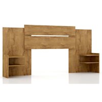 Cabeceira Cama Box Madeirado Avelã Solteiro/Casal/Queen Mila Extensível Avelã - Panan