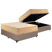 Cama Box Baú Casal: Colchão Molas Ensacadas Paropas MasterPocket Star Dream + Base CRC Courano Clean(138x188)