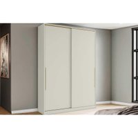 Modulado de Quarto Guarda Roupa Seletto MC10 c/ 2 Portas de Correr e 3 Gavetas Areia - Henn