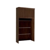 Modulado de Quarto Armário Ponte Aéreo Solteiro Criative c/ 3 Portas Avelã - Bianchi